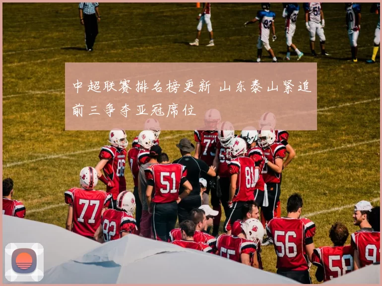 中超联赛排名榜更新 山东泰山紧追前三争夺亚冠席位